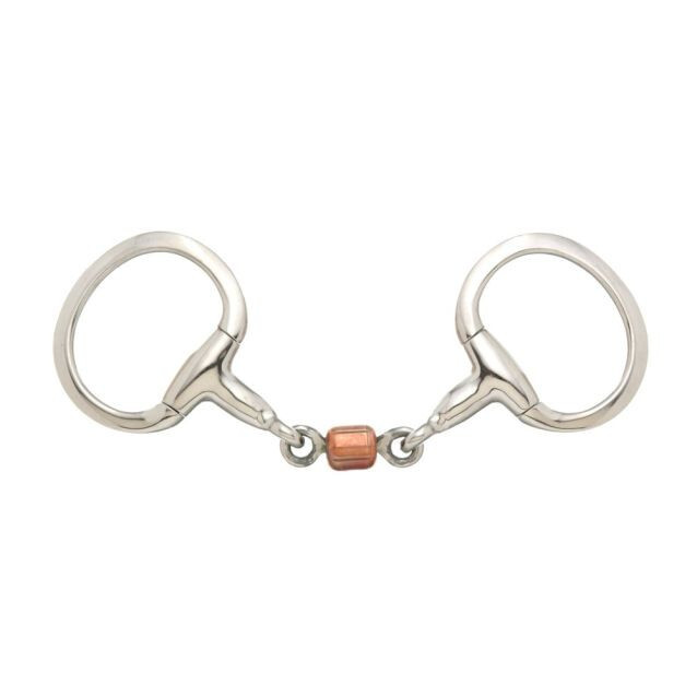 3 Piece Roller Eggbutt Snaffle Bit