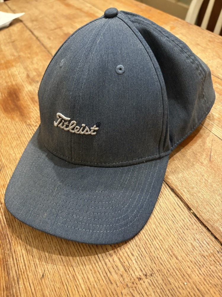 Titleist Hat Men’s Denim Blue Small Logo Adjustable Strapback Cap