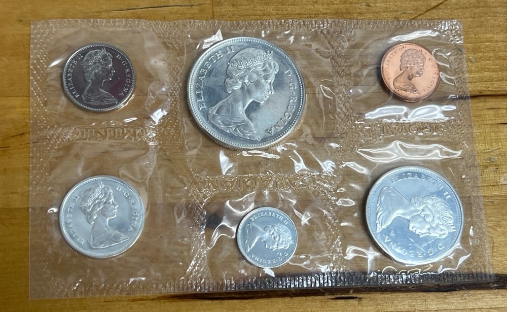 1967 Canada .800 Silver Proof Like Set In Cello