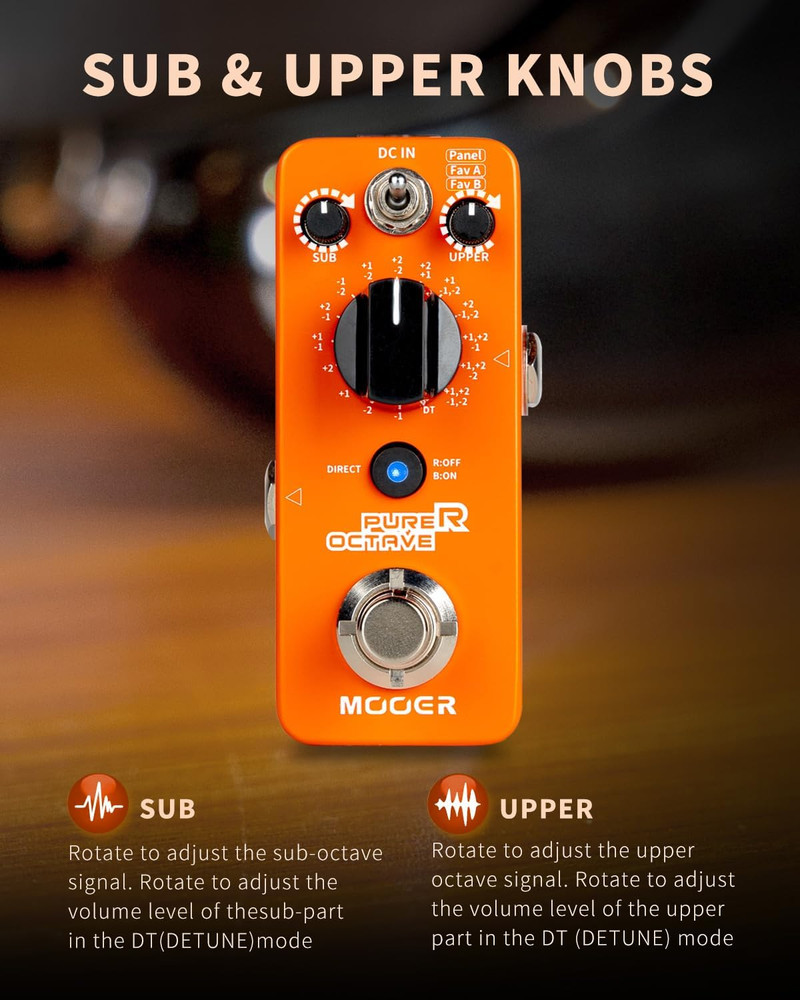 Micro Series Overdrive, Boost, Delay, Noise Gate, Flanger (Purer Octave)