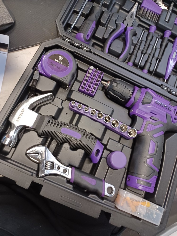 Deko Cordess Drill DKPDNDB12VA1 Purple