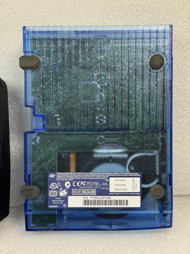 Iomega Zip 100 USB External Drive Bundle – Z100USB – Mac & PC - MINT!!!!!