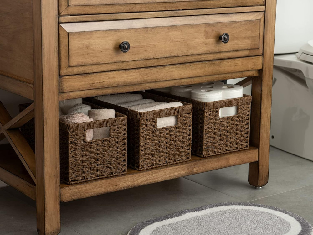 round Paper Rope Storage Baskets