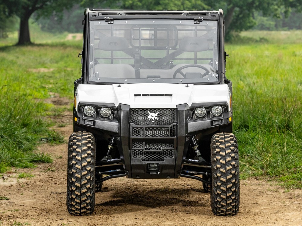 SuperATV Scratch Resistant Flip Windshield for Bobcat UV34 - 2019+