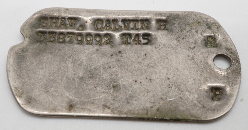 WWII 1945 Army Dog Tag T45 - PROTESTANT RELIGION