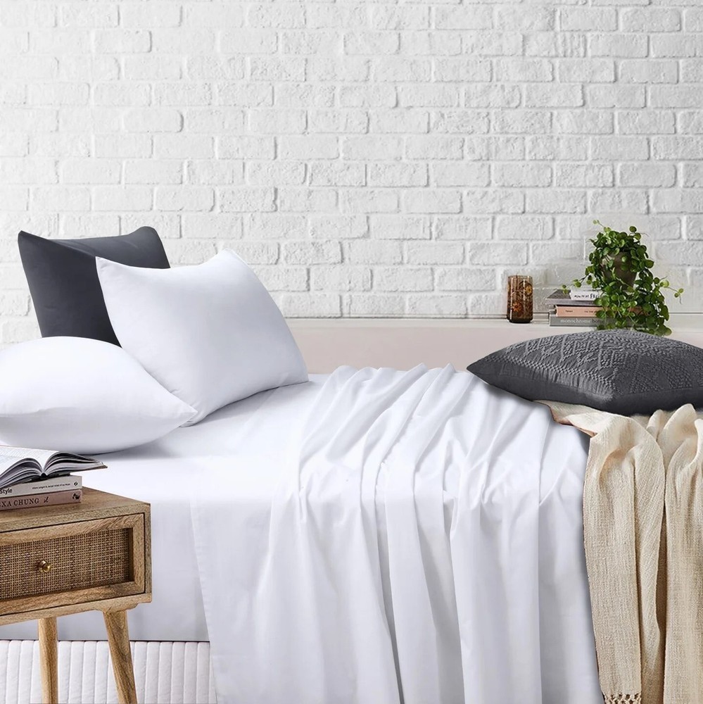 Bed Sheets Single Double King Queen King Single Super King Flat Fitted Sheet