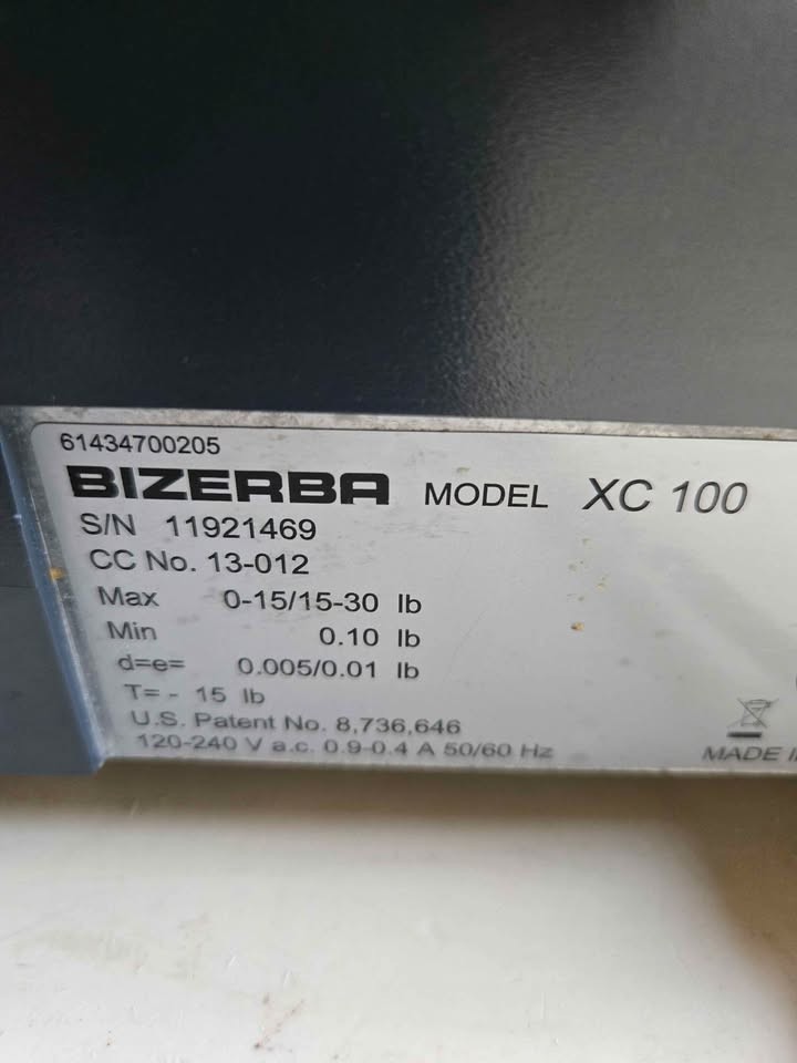 Bizerba XC 100 CE Touchscreen Retail Scale w Printer POS Touch Screen- READ