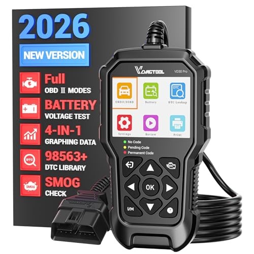 VD30 Pro Car Code Reader, OBD2 Scanner Diagnostic Tool for Cars and Trucks,
