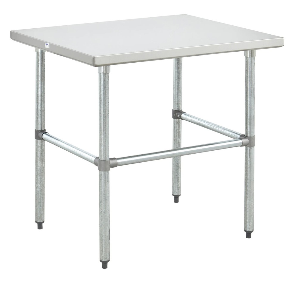 Kratos Commercial Worktable, Stainless Steel Kitchen Prep Open Base Table,