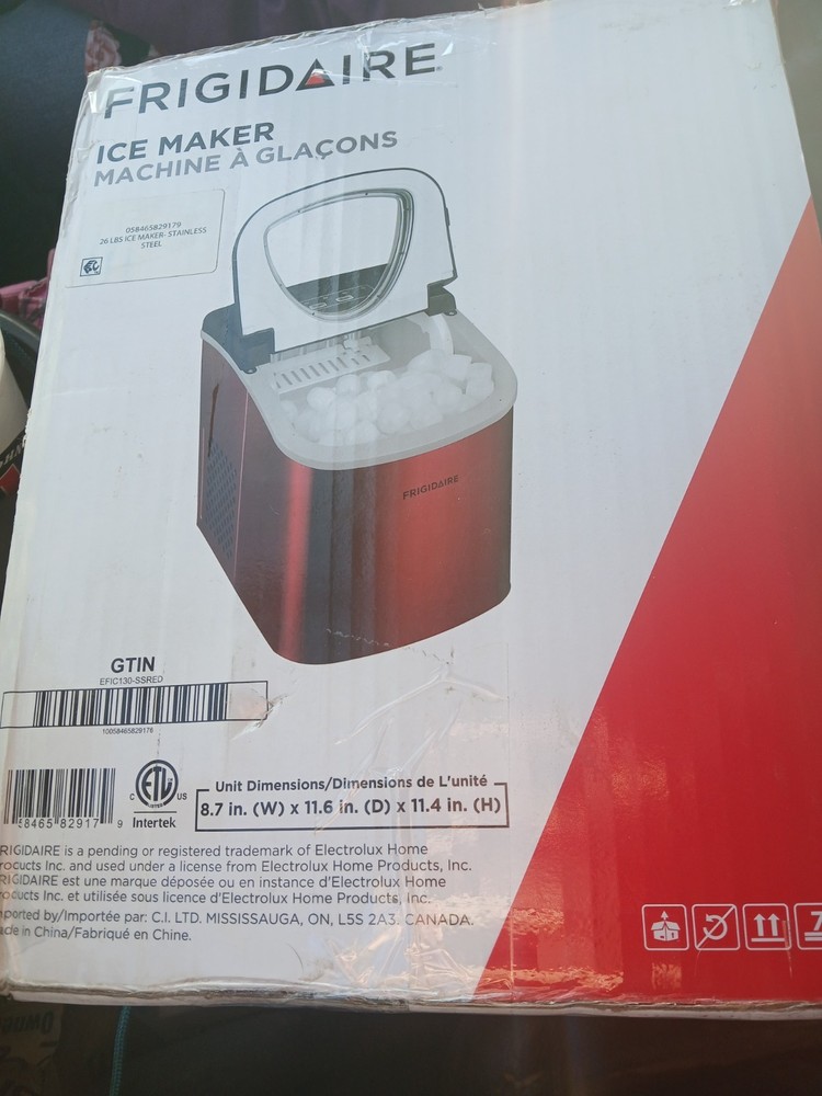 Frigidaire Ice Maker 26lbs Efic130-ssred