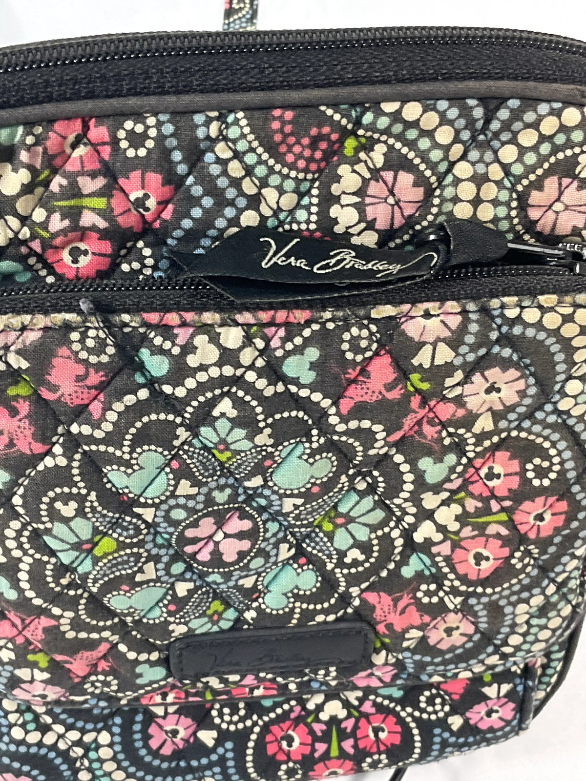 Vera Bradley Midnight with Mickey Disney Parks Authentic Original Crossbody Bag