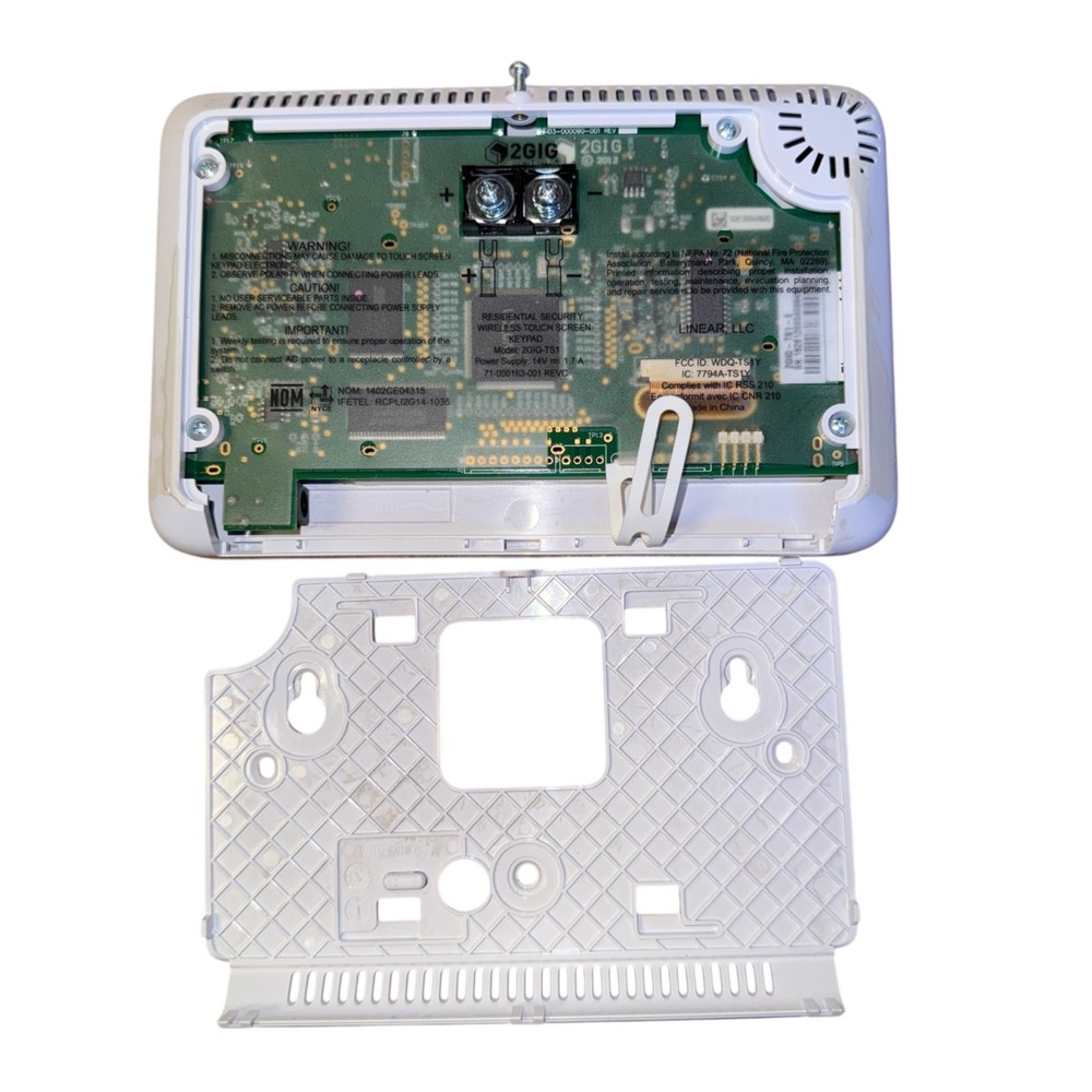 2GIG-TS1-E Wireless Touch Screen Keypad