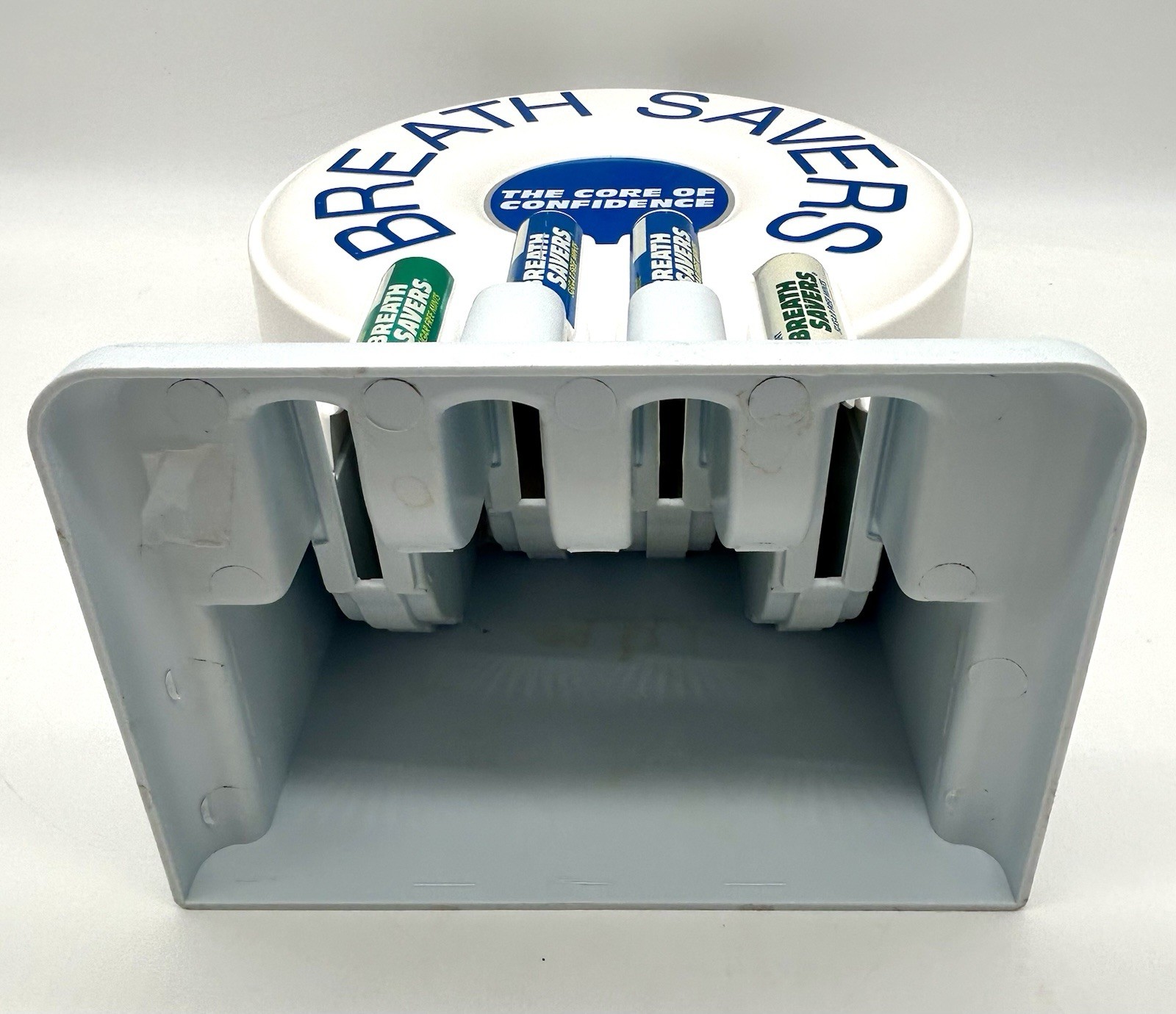 Vintage Breath Savers 16 Inch Tall Store Display Stand Mints Round Design