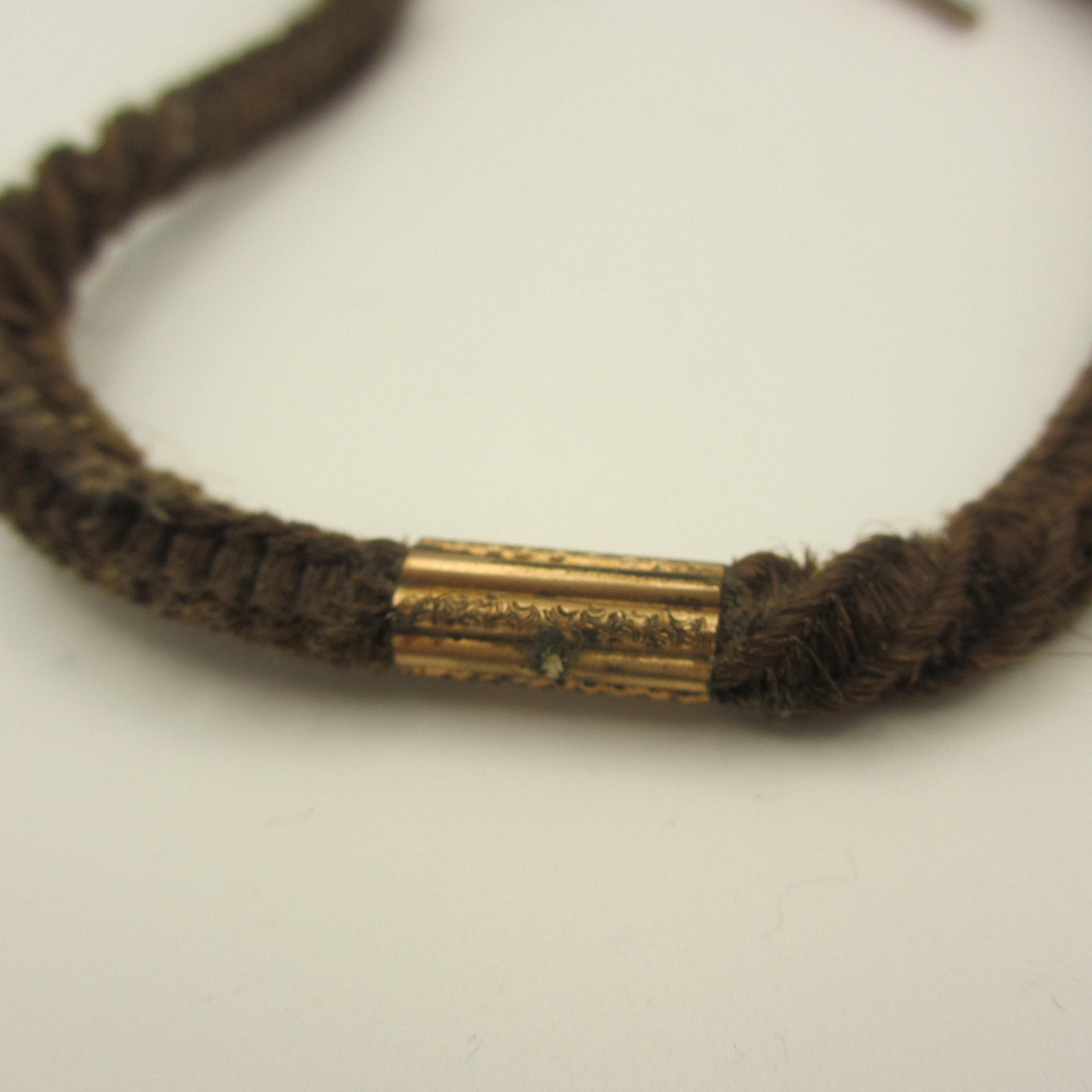 Vintage Watch Chain Mourning Hair T Bar READ