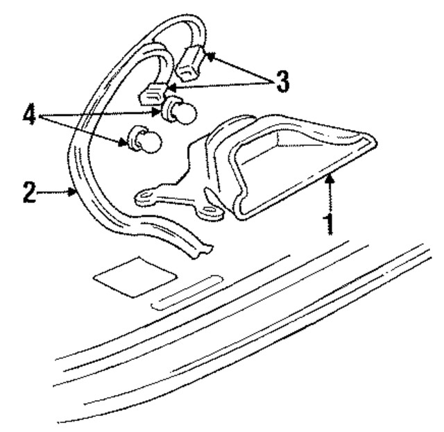 Genuine GM High Mount Lamp 05978067