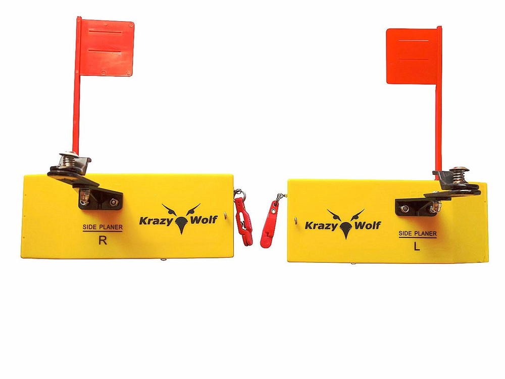Planer Board (P007),Includes Spring Flag system,Left&Right L10"xW3.5``,Pair,Y...
