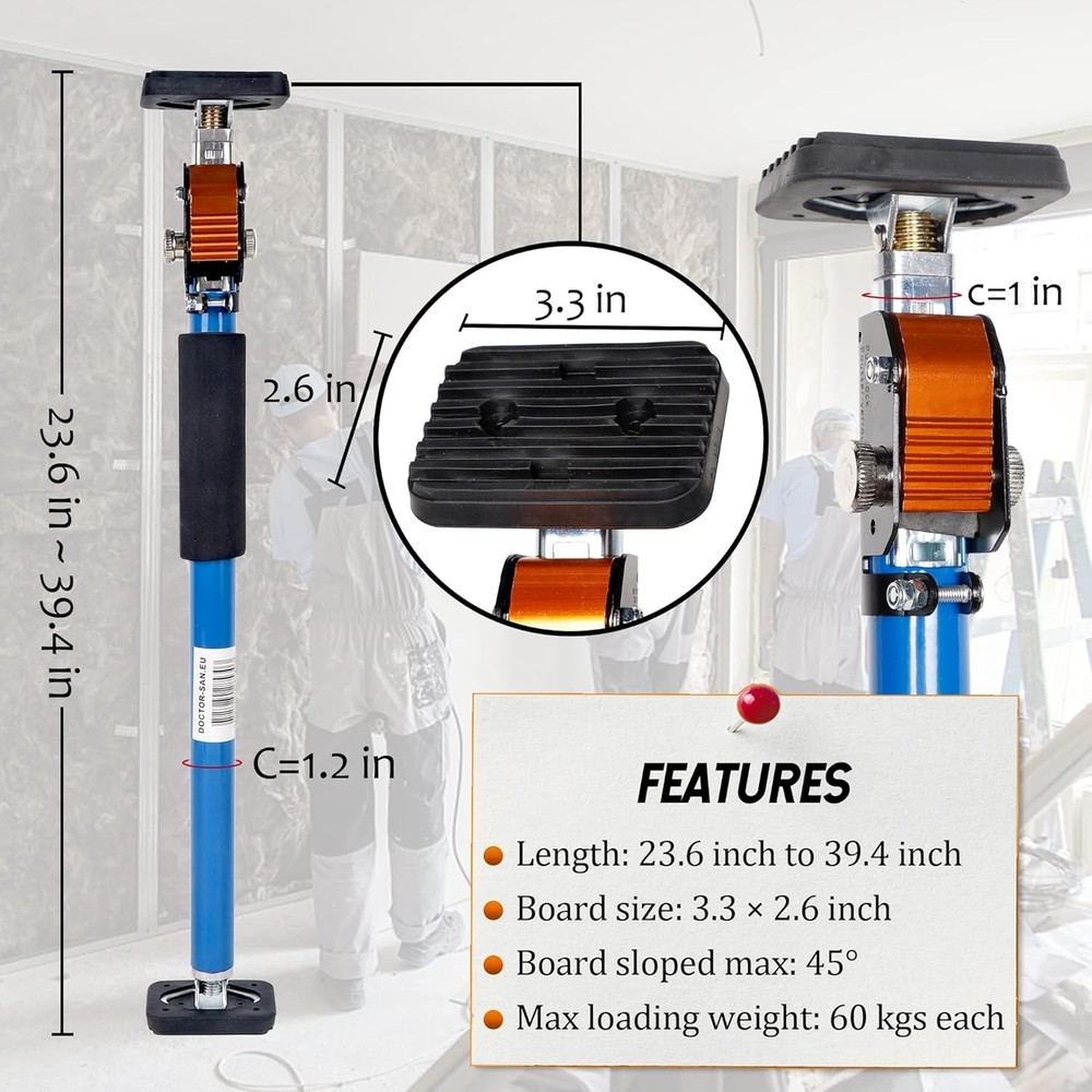 SAND MINE Third Hand Tool, Adjustable Support Pole, 3rd 40 Inch