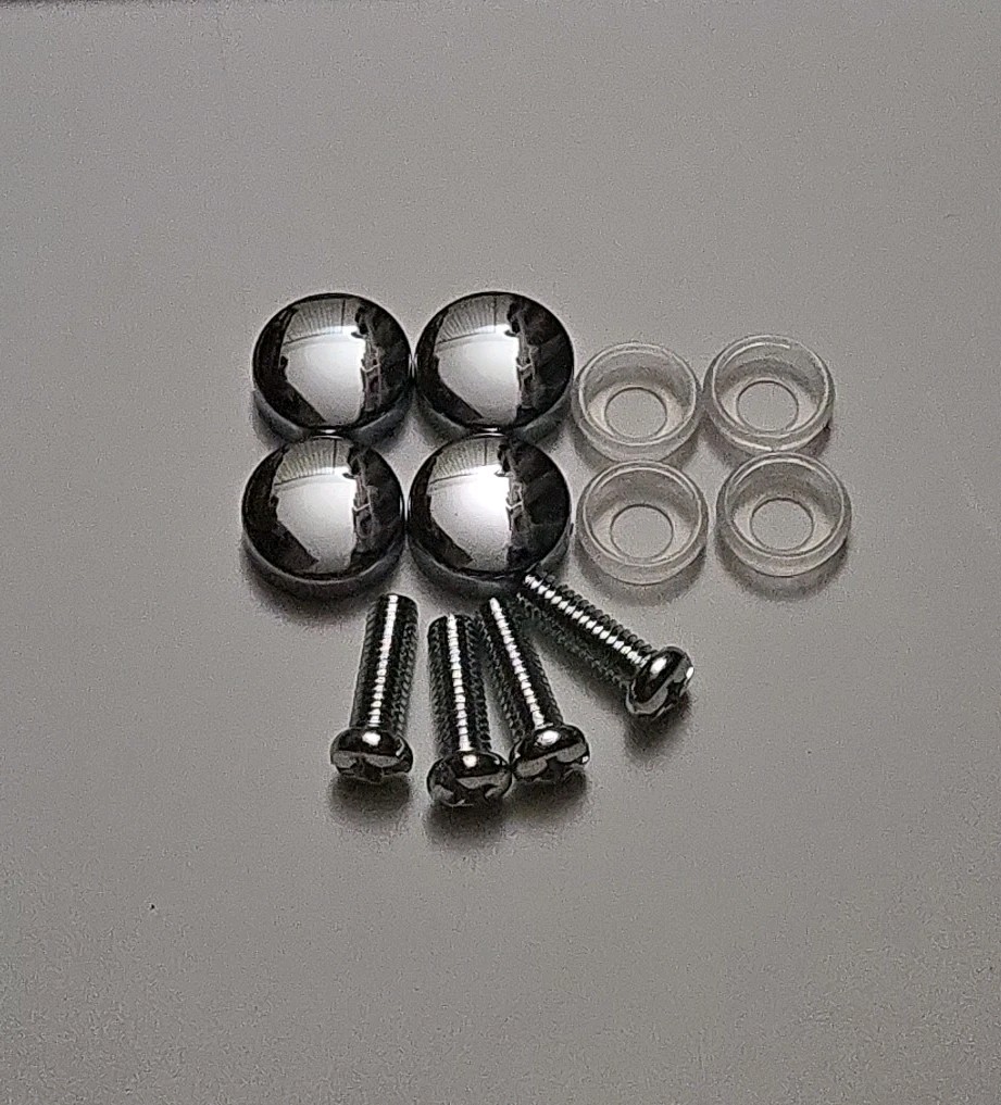 2 pcs -Mercedes Benz- Silver Stainless Steel License Plate Frame