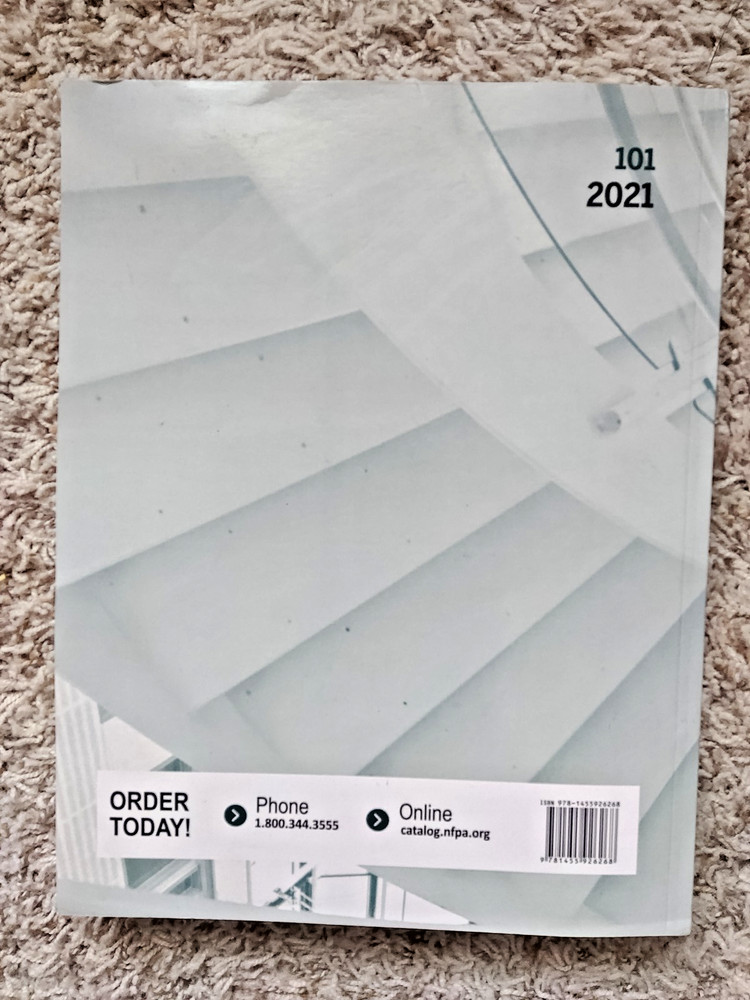 *2021 NFPA 101 Life Safety Code Paperback Edition