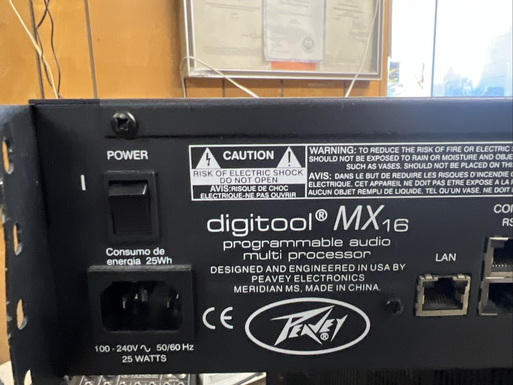 Peavey Digitool MX16 Programmable Digital Audio Multi Processor