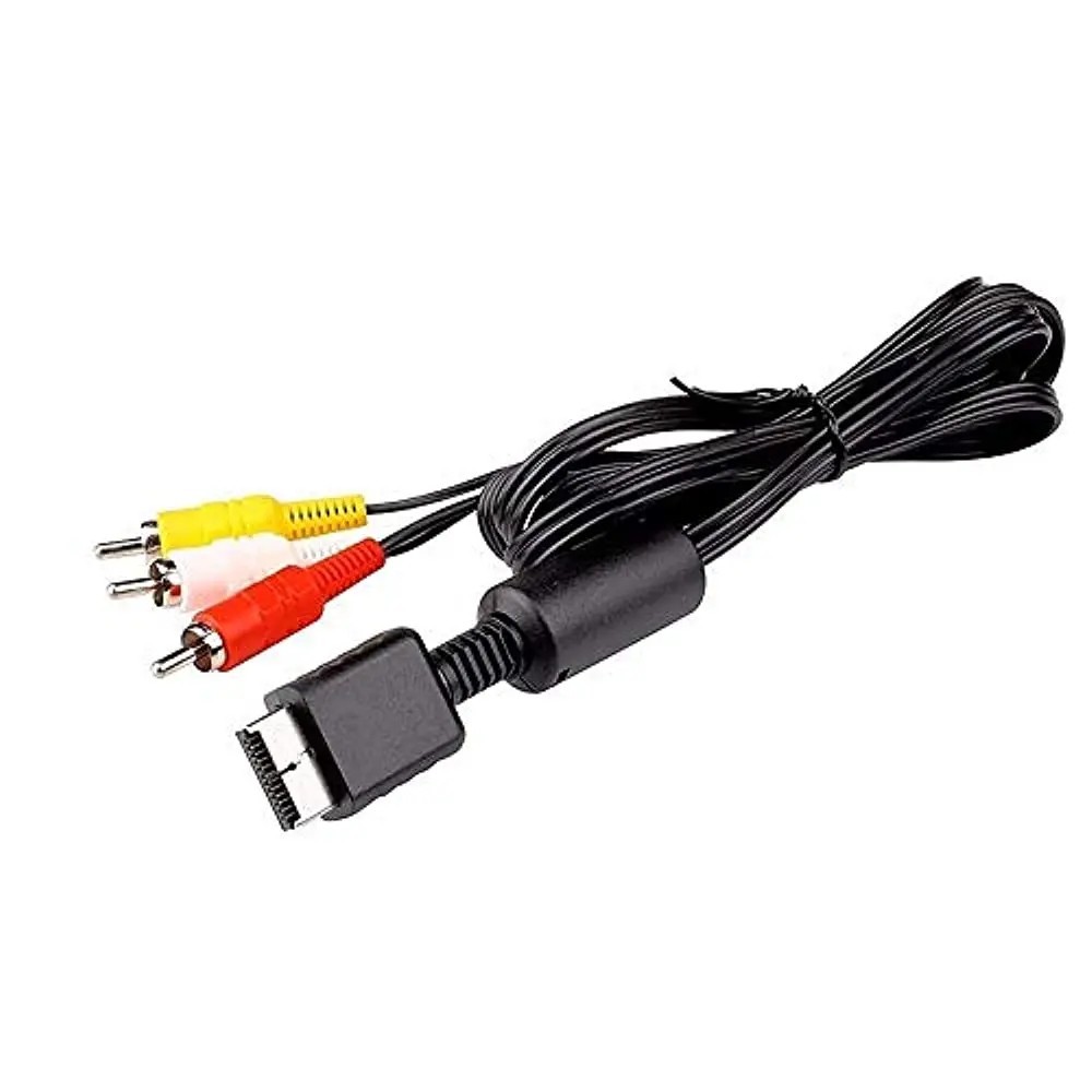 6 Feet AV to RCA Audio Video Composite Cable Cord For Sony PS1 PS2 PS3 PS3 Slim