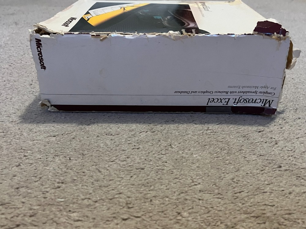 Microsoft Excel Basic File Maker Plus Vintage Rare 1987 WORKS