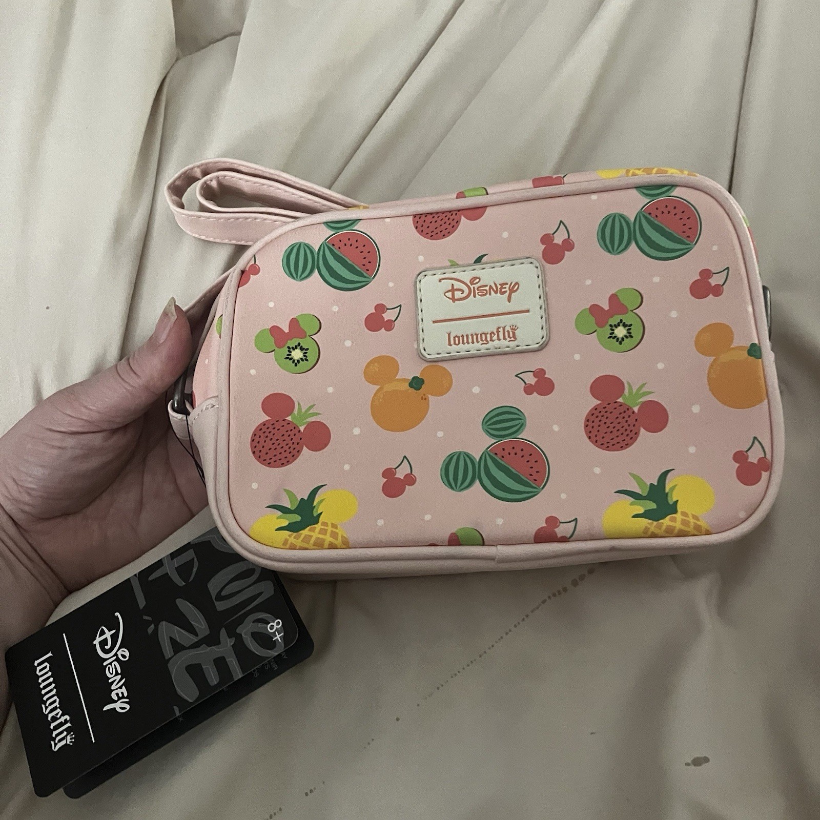 Loungefly Disney Mickey Mouse Fruits Camera Crossbody Bag New With Minor Flaws