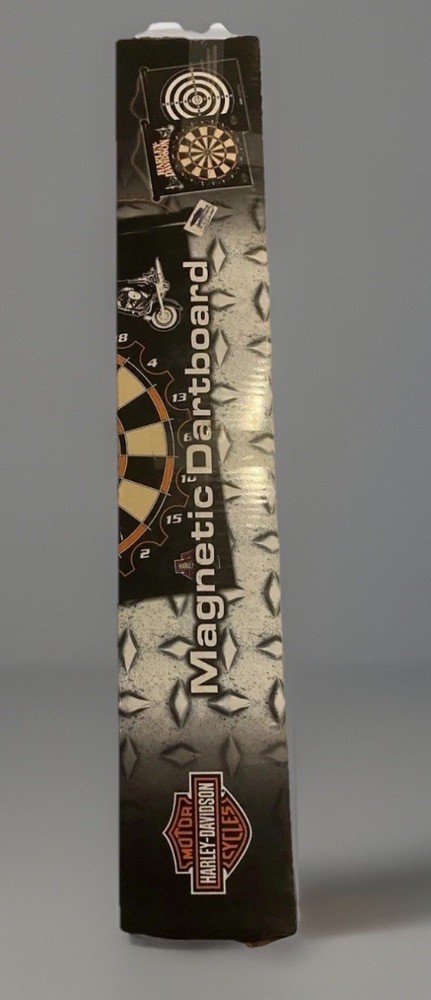 Harley Davidson Magnetic Two Sided Dartboard ~ New In Opened Box.