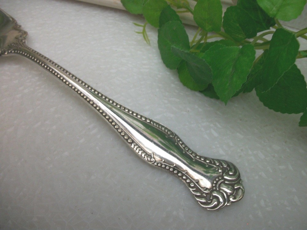 Antique Oneida Silver BERNICE Silverplate Cold Meat Serving Fork 1900