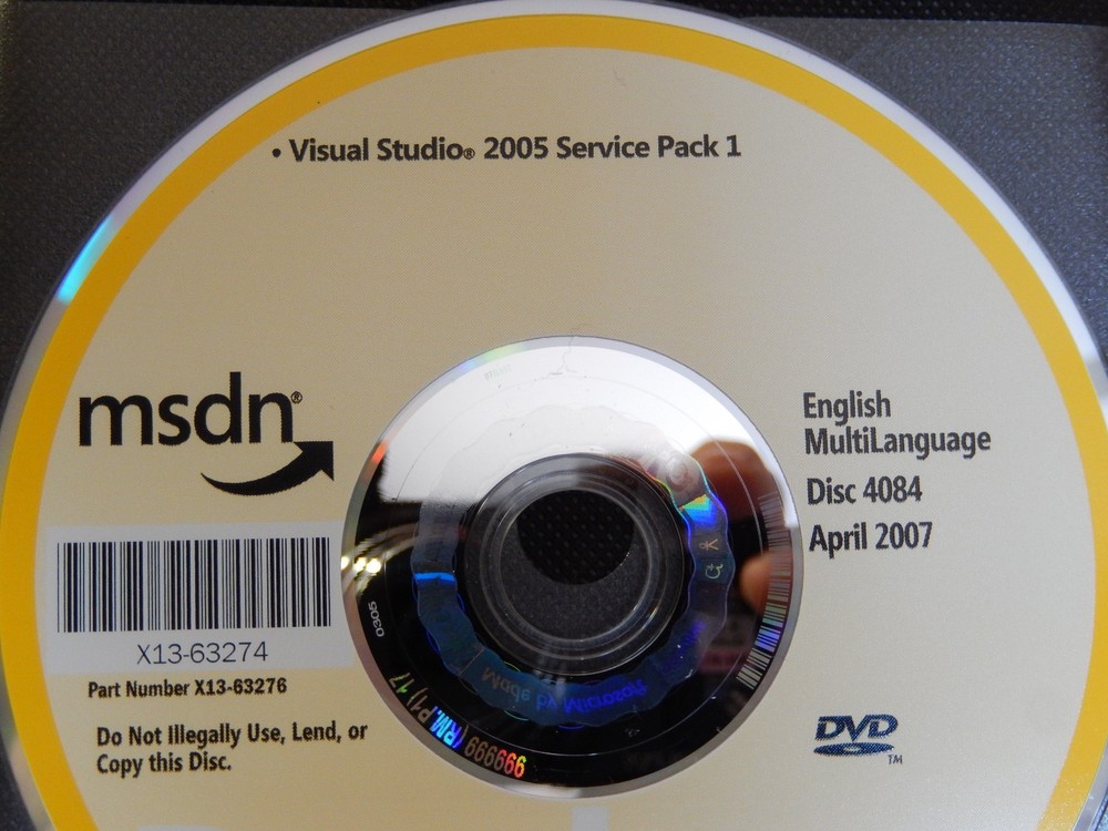 MICROSOFT MSDN DISC 4084 APRIL 2007 - ENGLISH MULTILANGUAGE