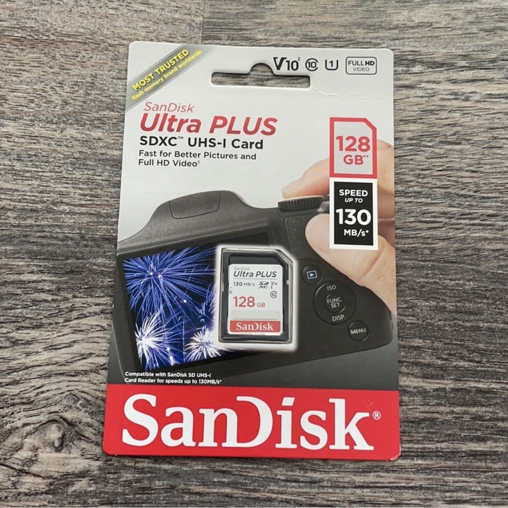 SanDisk Ultra PLUS 128GB SD Card