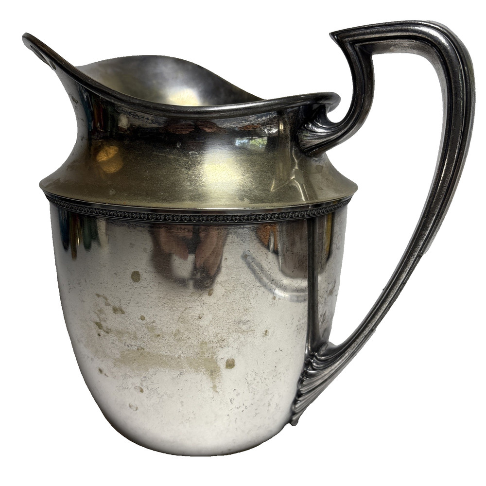 Vintage K.S. Electroplate On Nickel Silver Water Pitcher