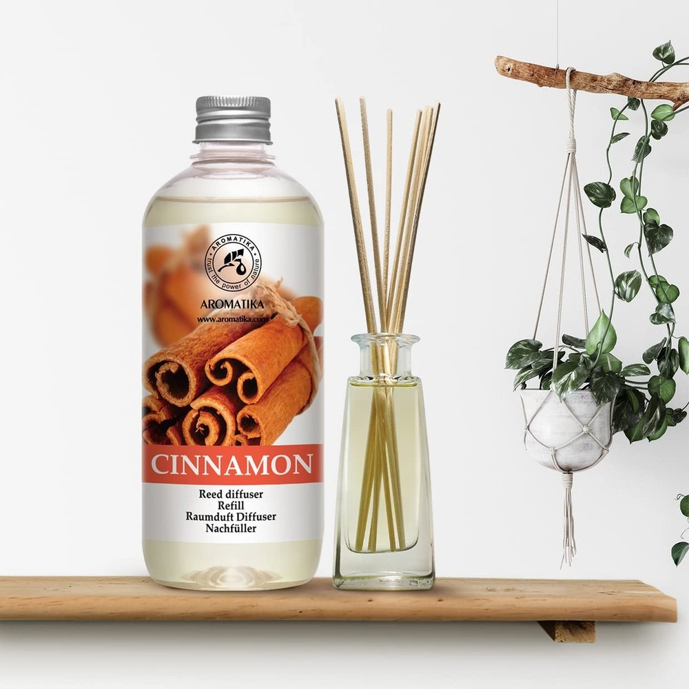 Cinnamon Reed Diffuser Refill - 3x17oz - Fresh & Long Lasting Fragrance - wit...