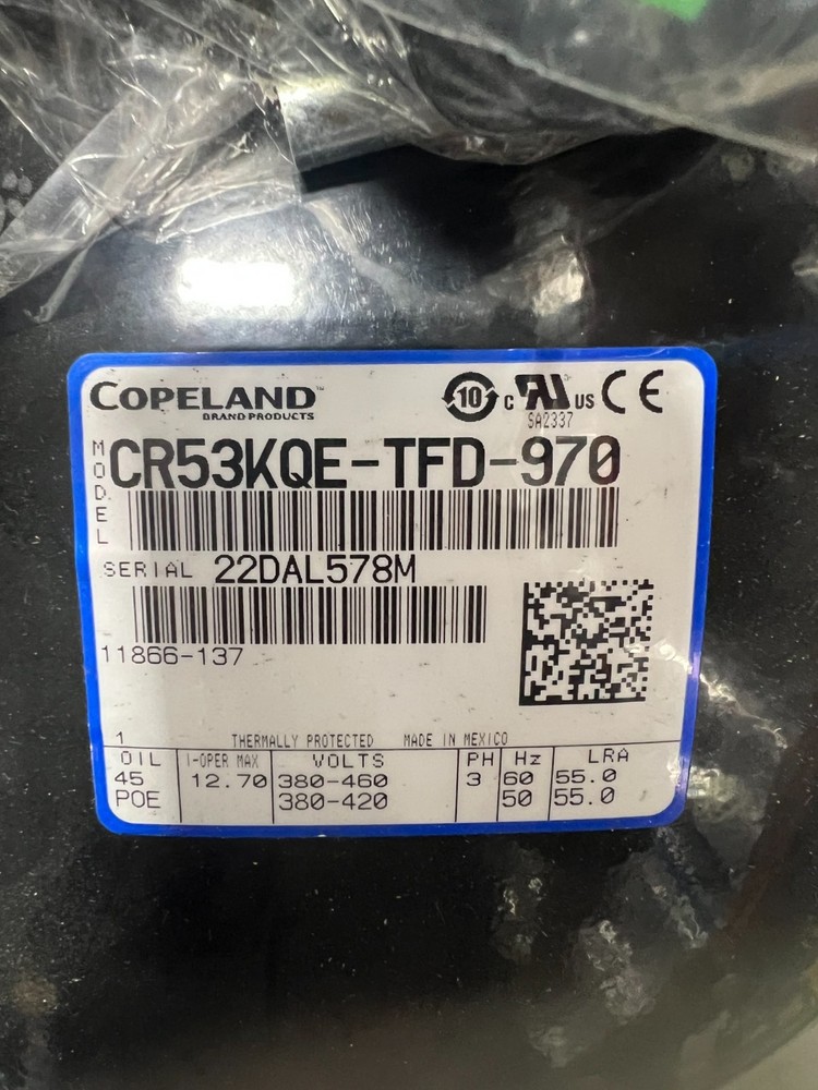 Copeland Model CR53KQE-TFD-970