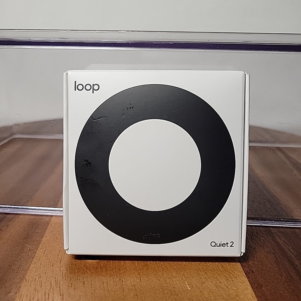 Noise Reduction Loop Quiet 2 (24dB) Reusable Earplugs ~ Black ~ OPEN BOX