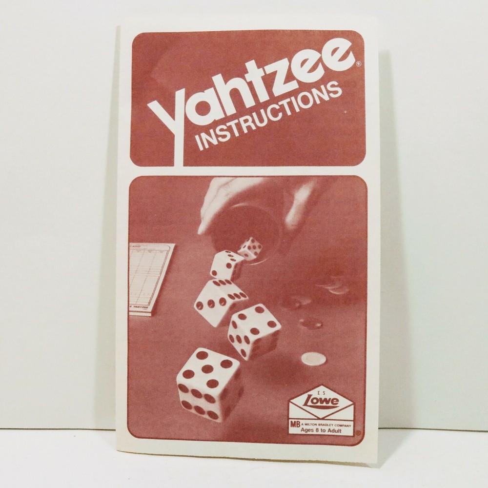Vintage Game Yahtzee from 1982