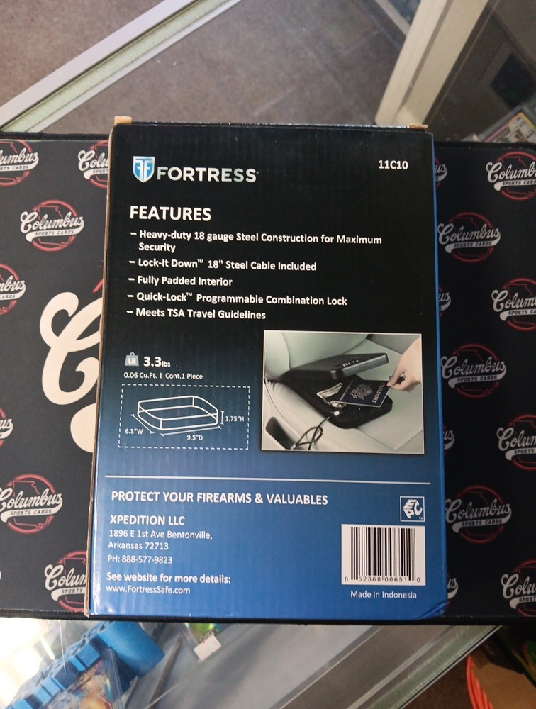 Fortress Portable Security Safe New Open Box