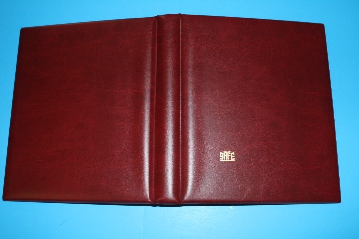 Safe Variant 11 Ring binder inc dustcase 708 Wine Red BlueLakeStamps OUTSTANDING