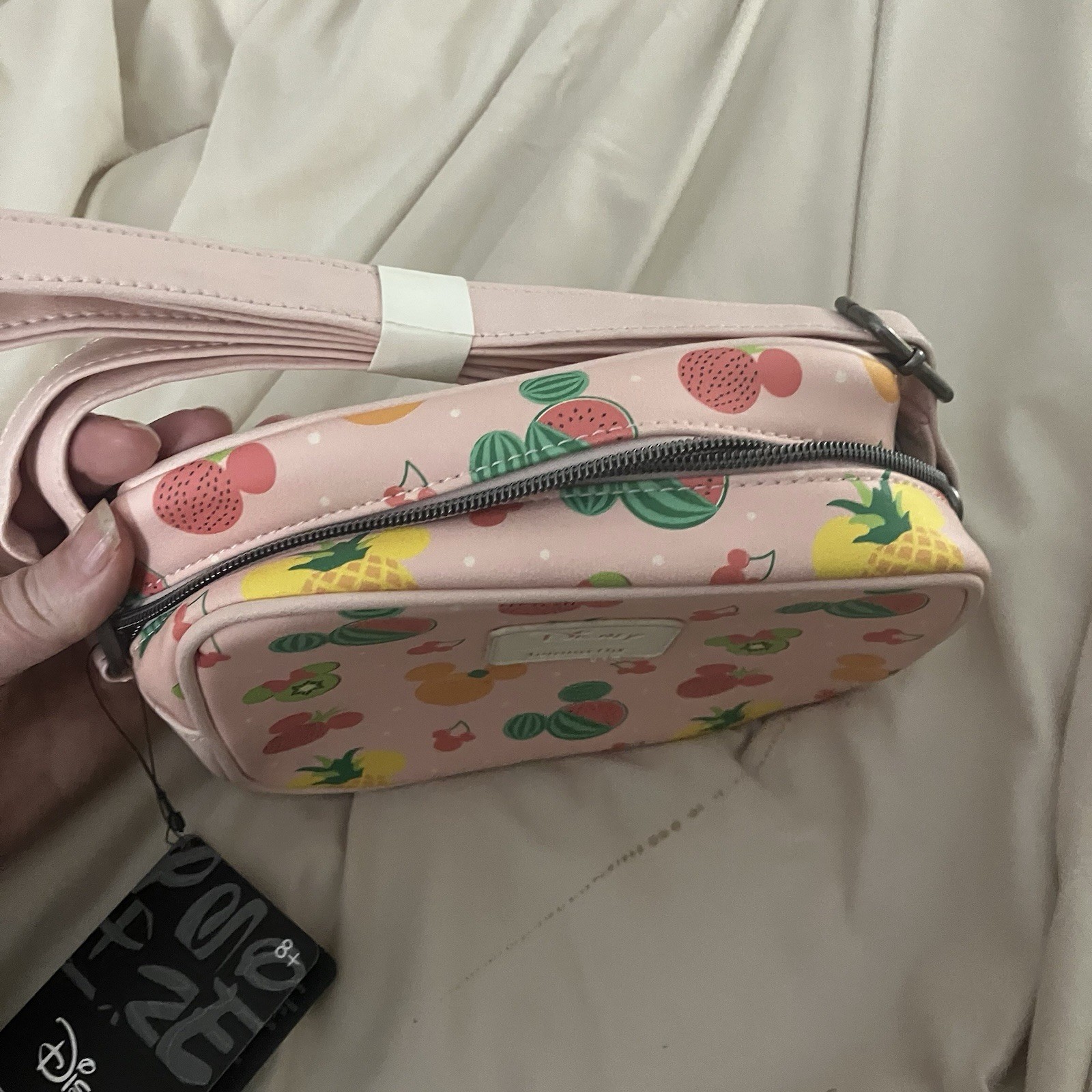 Loungefly Disney Mickey Mouse Fruits Camera Crossbody Bag New With Minor Flaws