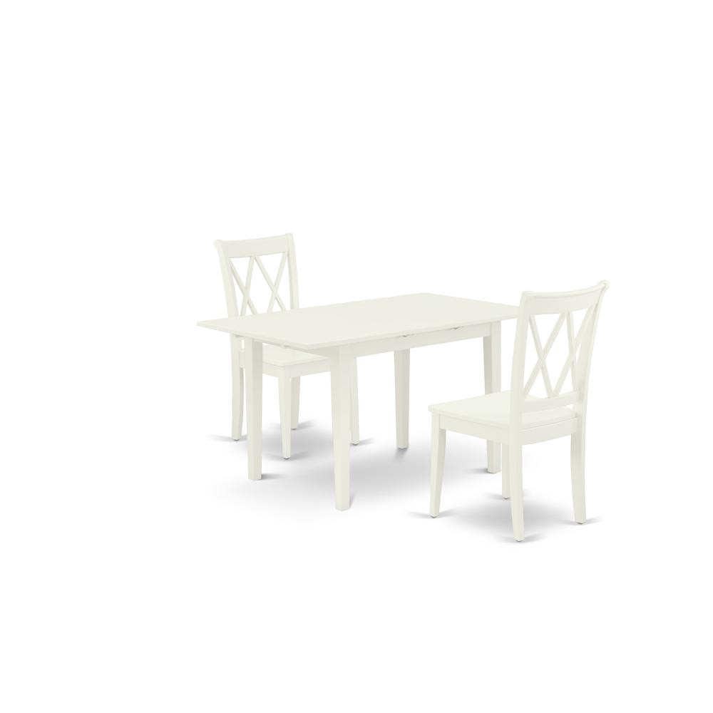 Dining Table- Dining Chairs, NOCL3-LWH-W