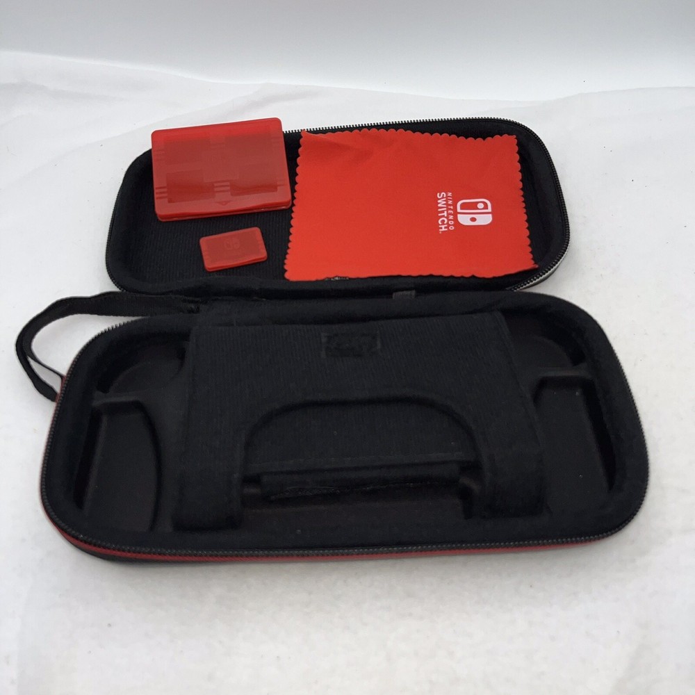 Nintendo Switch hard shell case gray accessories 9"x5"