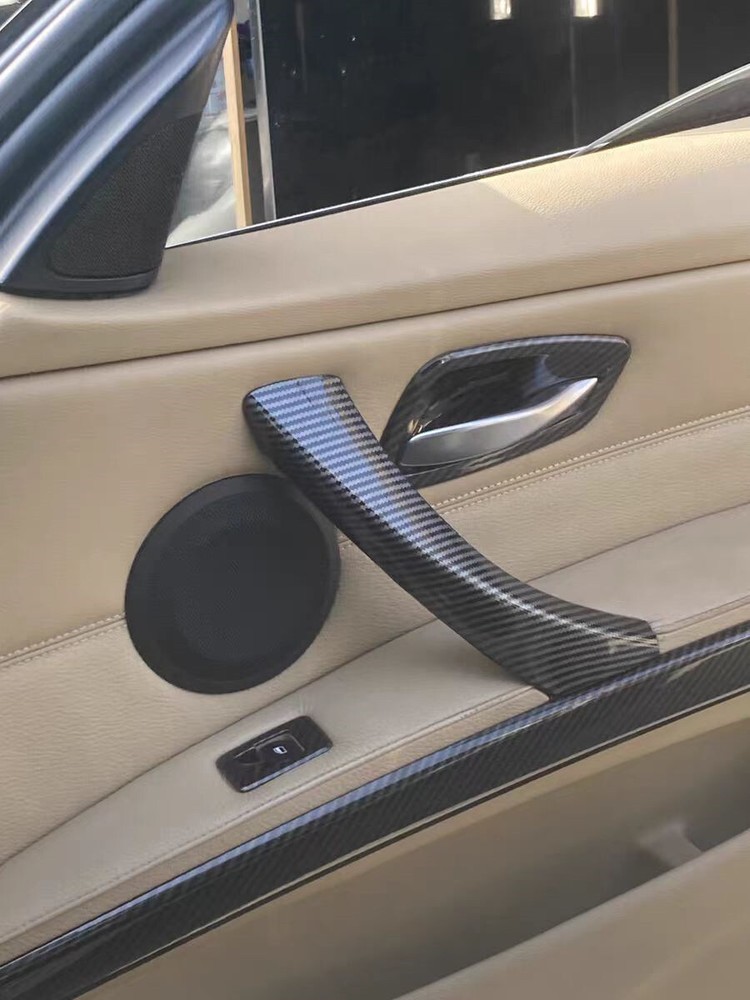 6PCS Inner Door Handle Inside Cover Protect Case For BMW E90 E91 E92 325i 328i