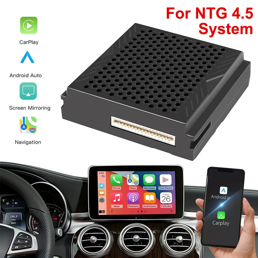 Wireless Apple CarPlay Android Auto For Mercedes Benz NTG 4.5 Module