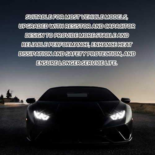 2PCS LED Headlight Canbus Decoder, Anti-flicker LED Headlight Conversion 9006