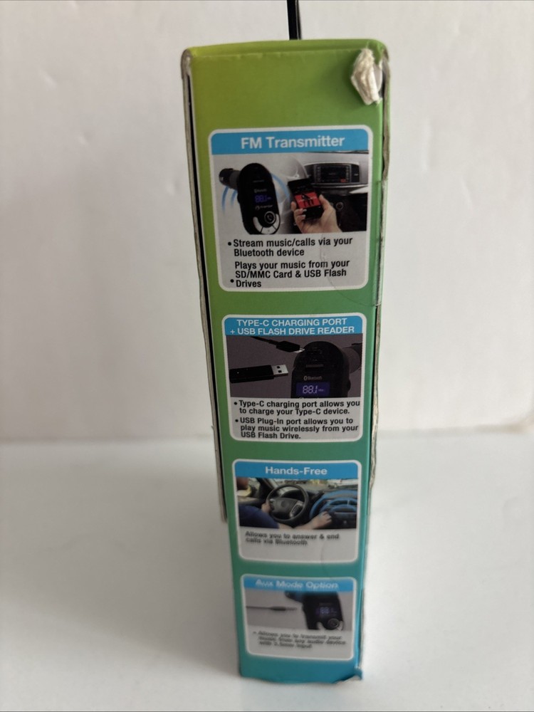 premier bluetooth fm transmitter Hands Free Kit Type C USB Charger