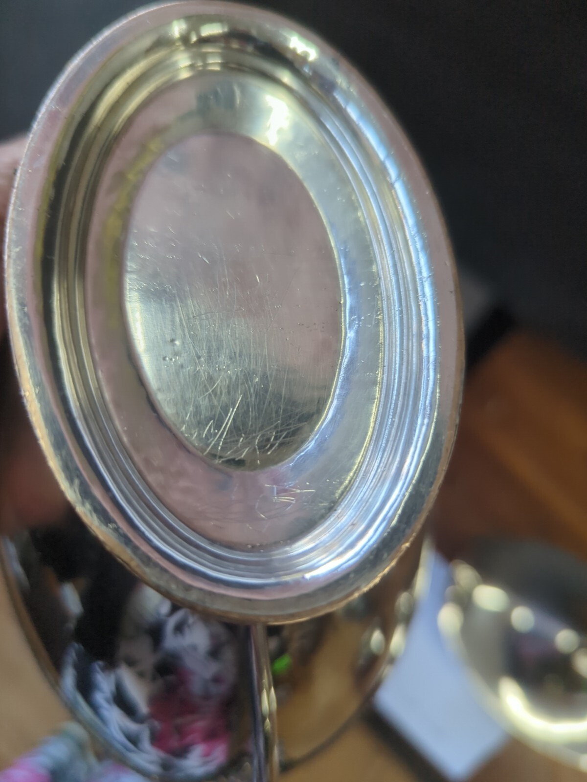 Antique English Silver Plate Georgian Style Sauce Tureen John Scofi London