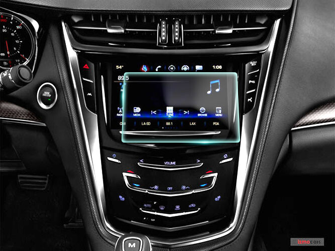 Crystal Clear Screen Protector for 2017 Cadillac CTS Vehicle Navigation