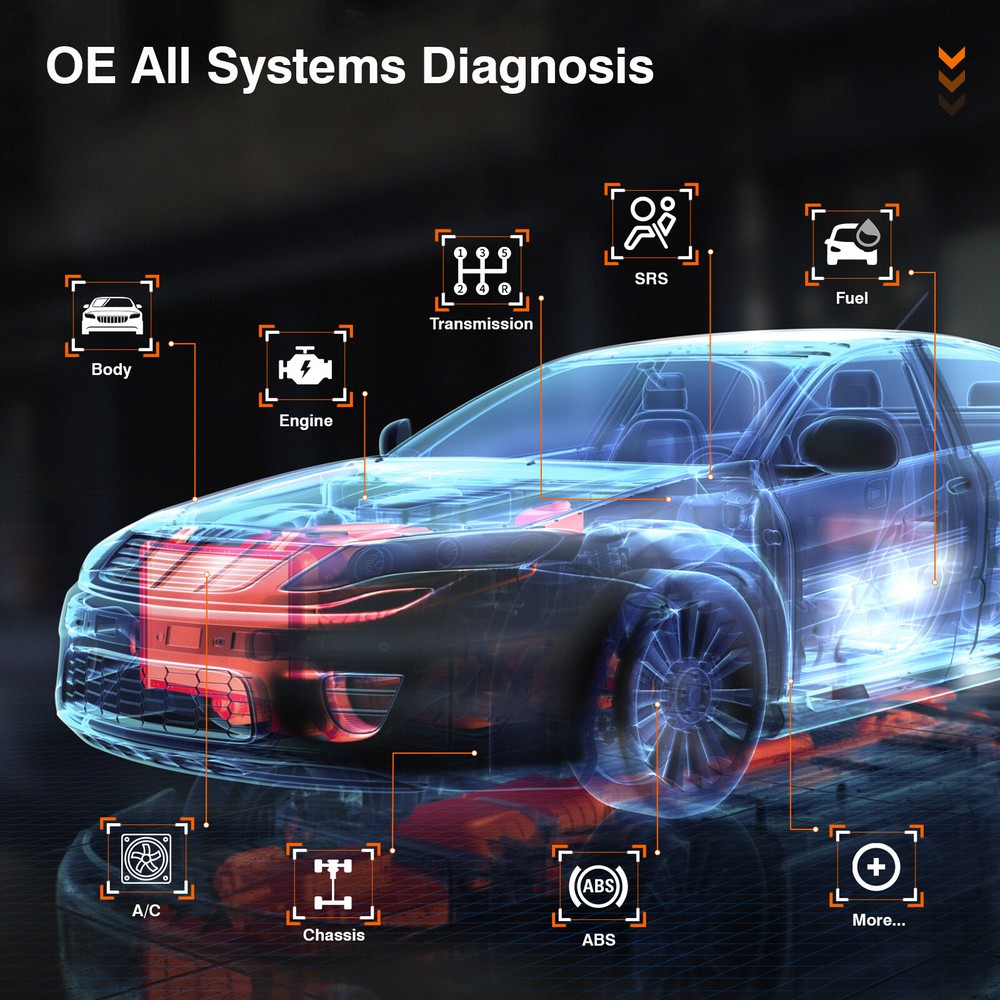 Foxwell NT809 Bidirectional All System Diagnostic Tool EPB SAS TPMS OBD2 Scanner