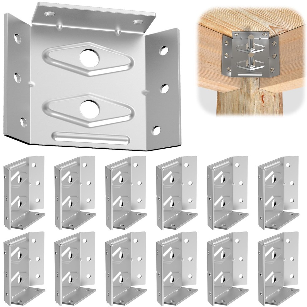 Surface Mount Corner Brackets for Desk Coffee Table Dining Table Bench Legs -