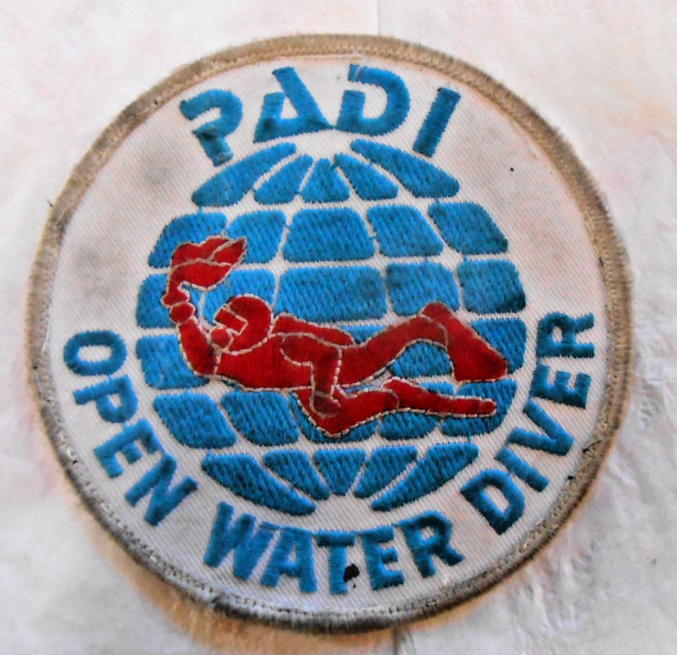 PADI OPEN WATER DIVER SCUBA 4" PATCH